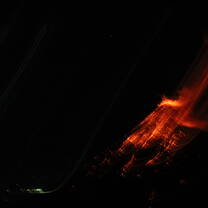 This is a picture of the volcano fuego in Guatemala. 