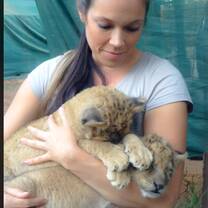 Cuddle time with baby cubs