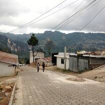 Nicaraguan Town image with mountains, dusty streets.