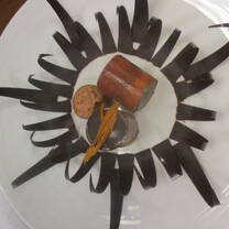 Chocolate and passion fruit dessert 