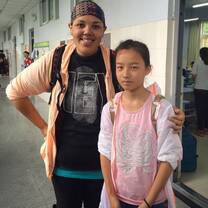 My 7th grade student, Mary and me