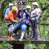 While zipling, my foot almost knocked off a box into the jungle below! Aside from the insta guilt that almost formed, that was one ignored my favorite experiences! It was the first time I’ve ever been ziplining but definitely not the last.