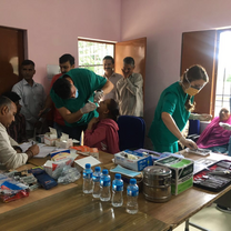 Dentists in action