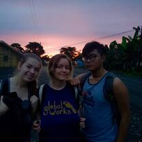 At the homestays in Veracruz! A beautiful sunset