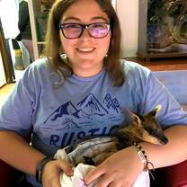 Me bottle feeding a Wallaby joey