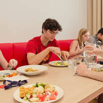 The school cafeteria