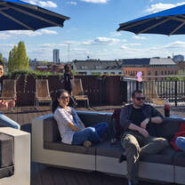 The rooftop terrace of the school