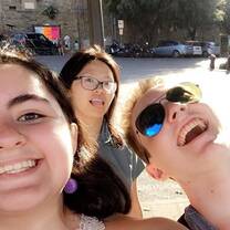 With friends