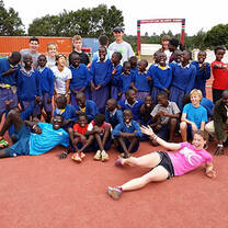 Group at the Track