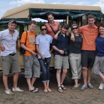 Volunteers on Safari in Kenya on a Gap Year 