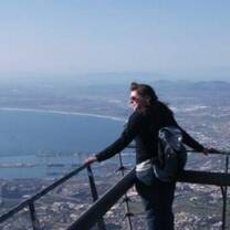 The view from table mountain in South Africa 