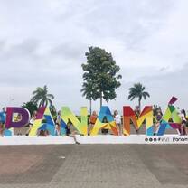 The Panama sign in Panama City. 