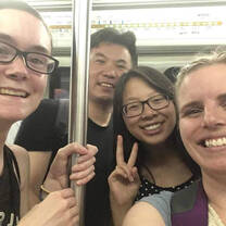 First time in a subway!
