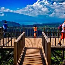 Viewpoint in the forest from where you can see the 2 lakes