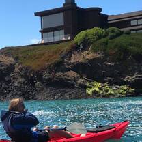 Kayaking in the Ocean