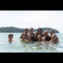 The whole group on the islands