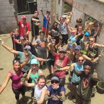 Celebrating a job well done by volunteers in Puerto Rico!