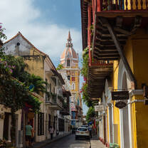 Cartagena is a UNESCO protected world heritage site, with beautiful colonial streets and surrounded by Caribbean islands. 