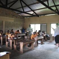 classroom full of students in africa