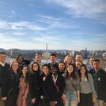 Students visit the US Capitol