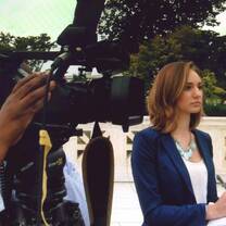 Student reporter on the Strategic Communications track