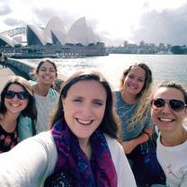 ASC students pose with the Sydney Opera House