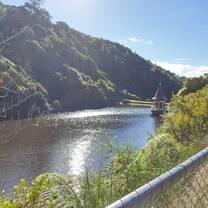 Picture of the lower damn area from lake road