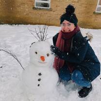 first snowman of the year! 