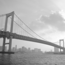 Rainbow Bridge in Tokyo, Odaiba 