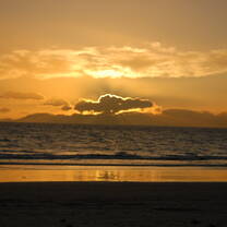 A beautiful sunset on a beautiful beach somewhere in Thailand!!
