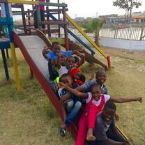 On Sundays I would visit the grandmother's house were all her children and grandchildren would spend the afternoon. Here we were on a playground with some of the kids :)