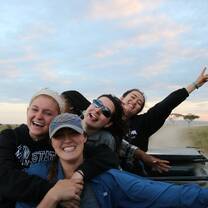 Students on a safari drive