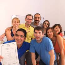 Course completed. Happy faces