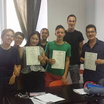 A Door to Italy final certificate of attendance at the end of the Intensive Combined Course