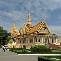 A building at the Royal Palace in Phnom Penh, Cambodia.