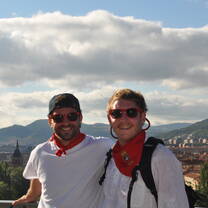 Me and Matthew in Pamplona