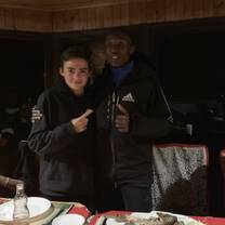 Having dinner with the world record holder for the 10K