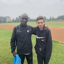 Hanging out with Eliud Kipchoge