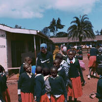 Volunteering at the school