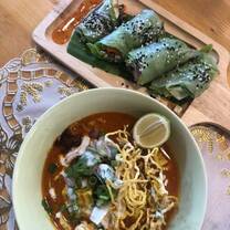 Took a cooking class while there! Made traditional northern soup Khao Soi and fresh Thai spring rolls