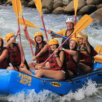 White water rafting in the Sarapiqui River in Costa Rica
