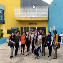 All of us outside the beloved Dr Dario Contreras Hospital 