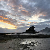 Beautiful sunset at Barefoot Kuata