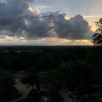 My friend and I woke up at 5:00am to watch the stunning sunrise on a hilltop