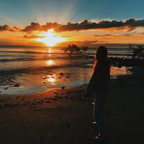 sunset in the Daintree