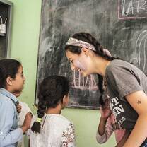 Tutoring kids in rural Morocco (zawiya ahansal)