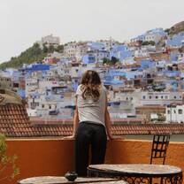 Our hotel roof in chefchaoene