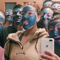 even the leaders took part in our face mask night!