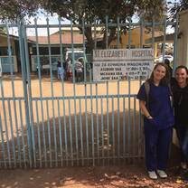 This is my co-volunteer Ashley and I at St. Elizabeth Hospital in Arusha.