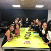 The cooking class in the program where we made traditional foods to spain. 
